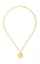 Jemma Wynne 18k Yellow Gold Necklace With Diamond Shield