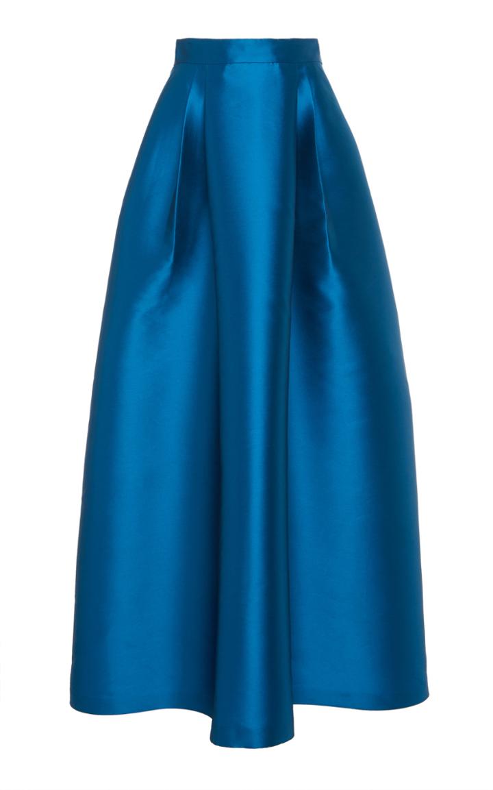 Moda Operandi Alberta Ferretti Mikado Pleated Skirt