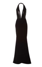 Romona Keveza Sequin Halter Top Gown