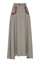 Nina Ricci Tailor Check Long Skirt