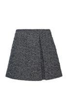 Moda Operandi Valentino High-rise Embroidered Wool-blend Mini Skirt