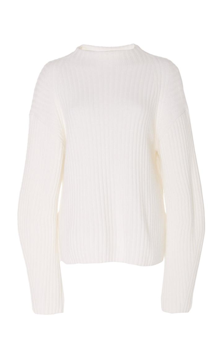 Vince Ribbed Wool-cashmere Top