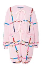 Jonathan Cohen Hand Embroidered Wool Cardigan