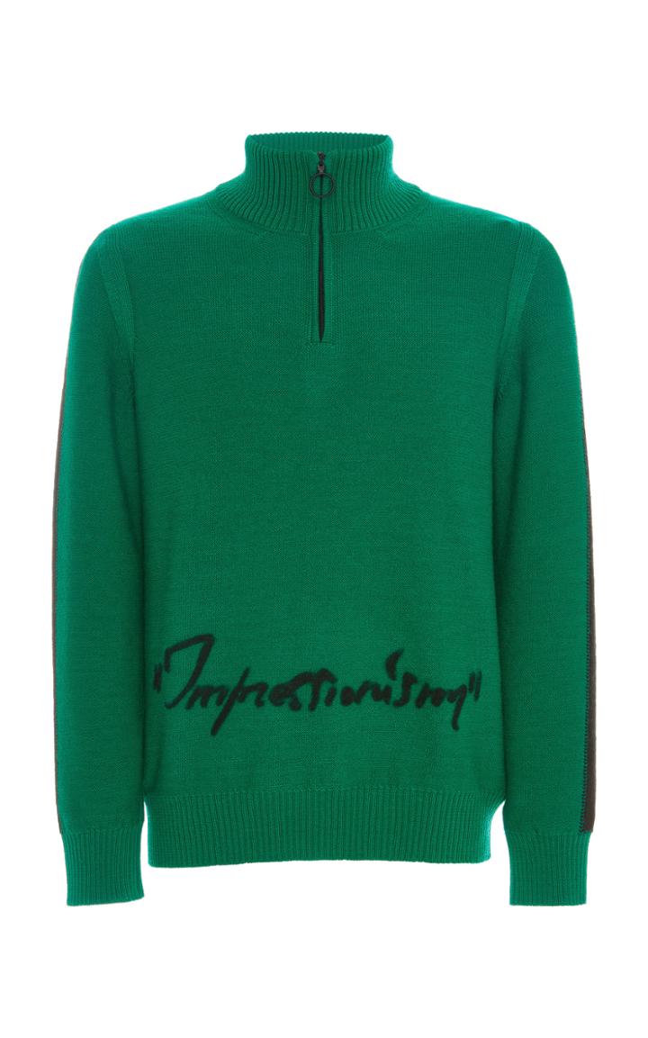 Off-white C/o Virgil Abloh Zip Turtleneck Sweater