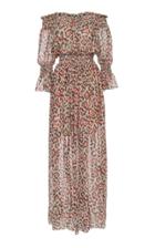 Patbo Leopard Print Off-the-shoulder Maxi Dress
