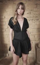 Moda Operandi Joslin Bardot Linen Ramie Cotton Playsuit