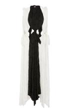 Jonathan Cohen Asymmetric Paneled Silk And Cotton Scarf Dress