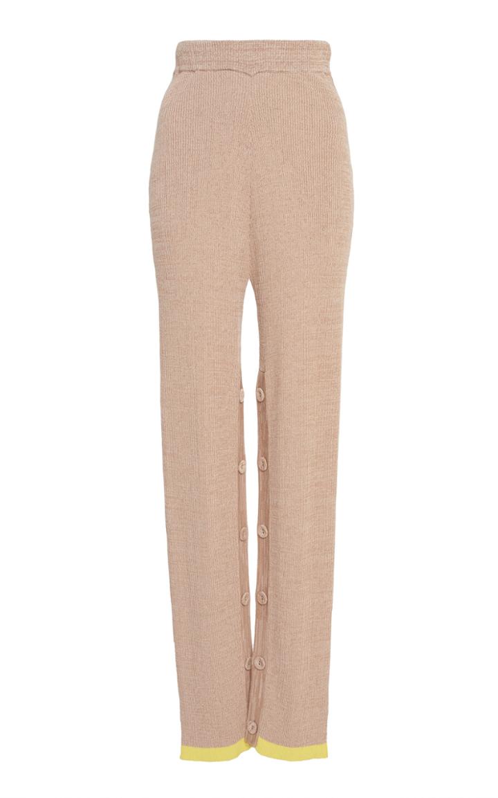 Christopher Esber Deconstructed Straight-leg Knit Trousers