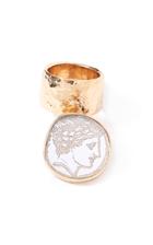 Edie Parker Single Coin Ring