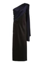 Moda Operandi Marina Moscone One-shoulder Satin Dress