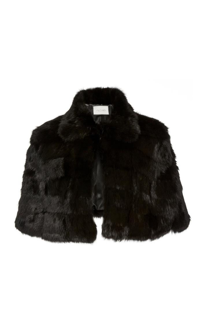 Alexis Radeliff Cropped Rabbit Coat