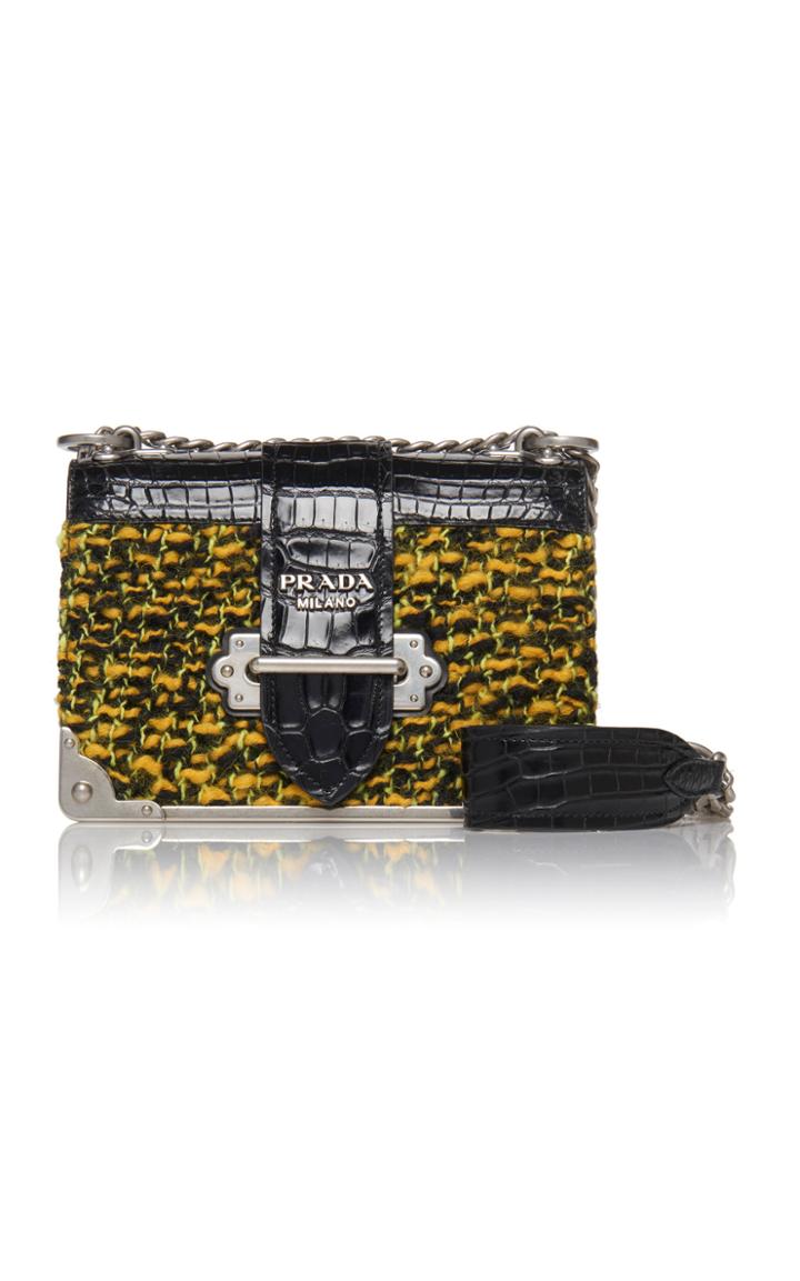 Prada Tweed And Cocco Bag