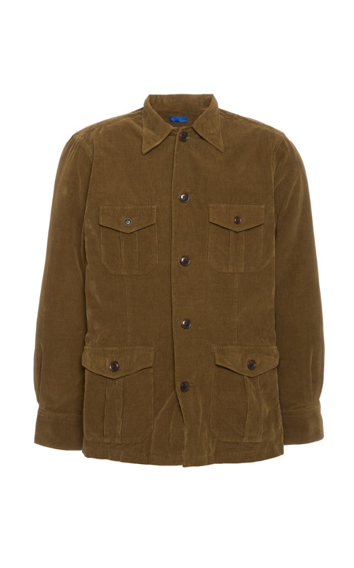 Ring Jacket Cotton-corduroy Shirt