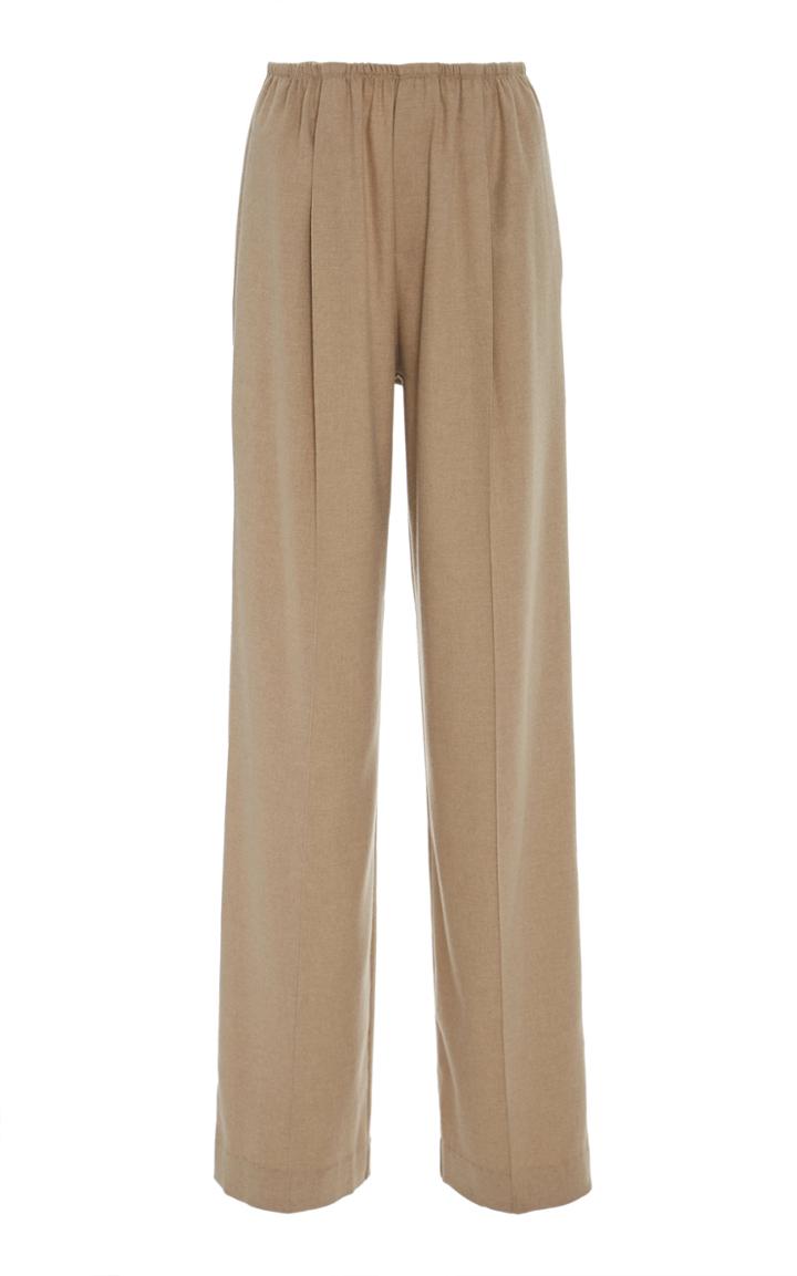Vince Brushed-twill Wide-leg Pants