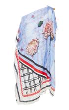 Vionnet One Shoulder Printed Dress