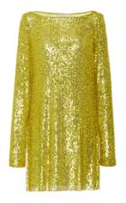 Naeem Khan Sequined Georgette Tunic