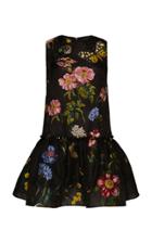 Moda Operandi Oscar De La Renta Floral Fil Coup Dress Size: 0