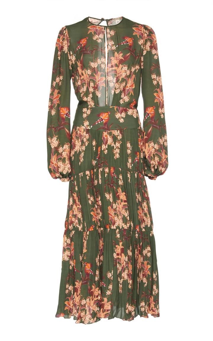 Johanna Ortiz Silk Double Georgette Counter Culture Dress