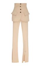 A.w.a.k.e. Mode Peplum-detailed Crepe Trousers