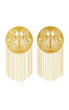 Paula Mendoza Pacha Gold-plated Brass Earrings