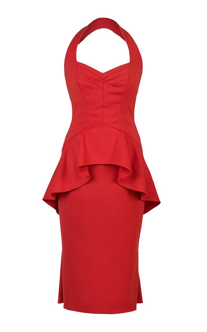 Lena Hoschek Onassis Red Peplum Dress