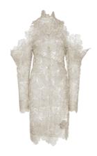 Christian Siriano Floral Cold Shoulder Dress