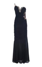 Moschino Jewel Embellished Ruched Dress