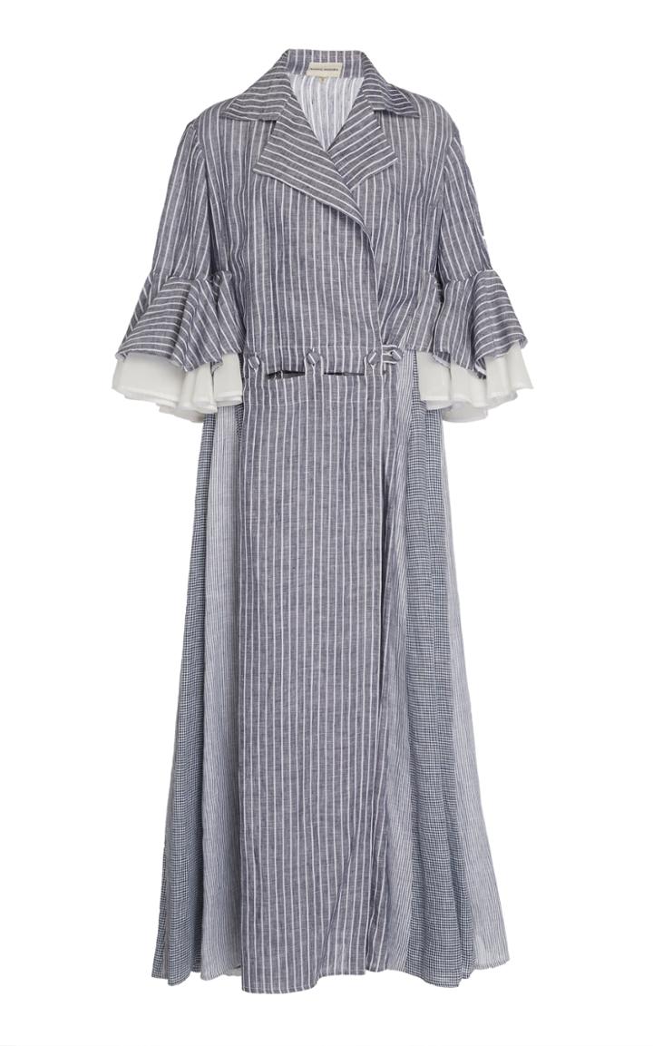Rahul Mishra Brewster Stripe Trench