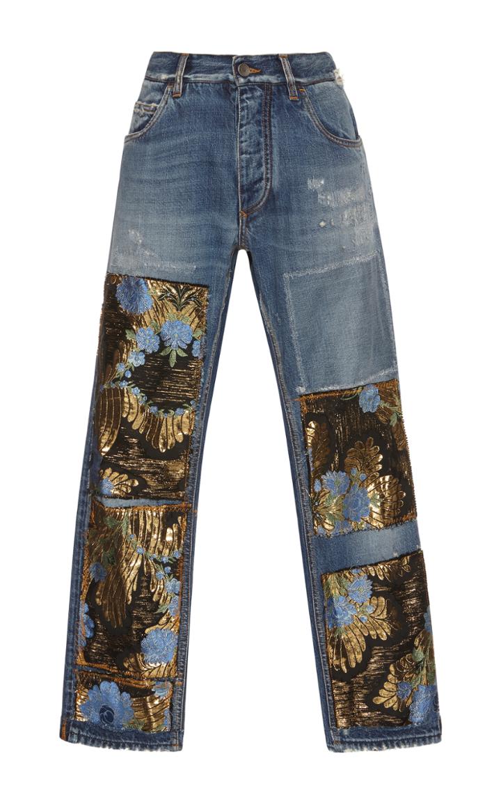 Dolce & Gabbana Patchwork Boyfriend Jeans