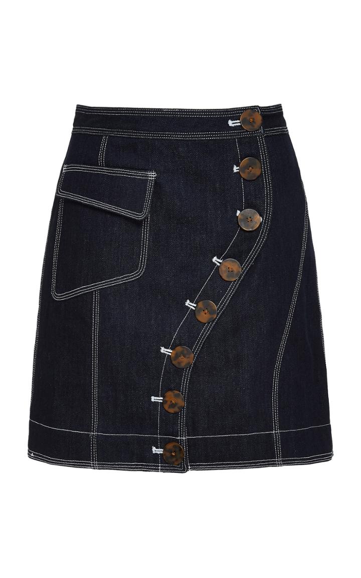 Acler Golding Denim Mini Skirt