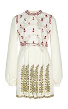Moda Operandi Giambattista Valli Printed Bow-embellished Mini Dress Size: 38