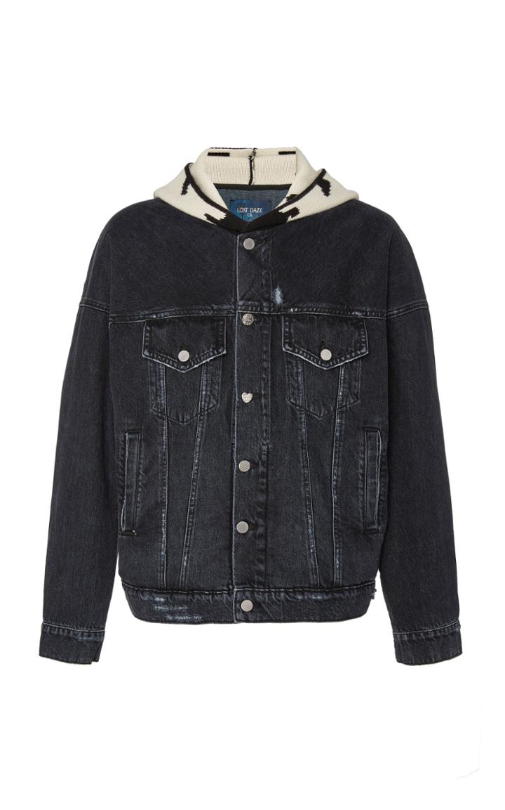 Lost Daze Hooded Denim Jacket