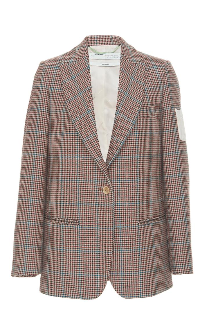 Off-white C/o Virgil Abloh Check Blazer Jacket