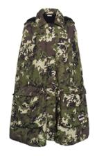 Miu Miu Hooded Camouflage Cape