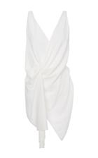 Khaite Freddie Twisted V-neck Top