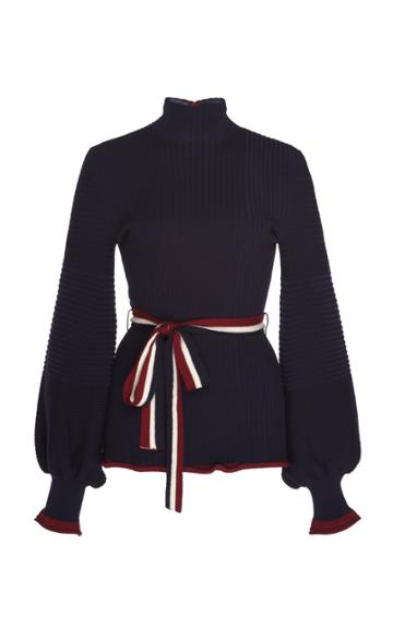 Roksanda Auric Belted Wool Sweater Size: S