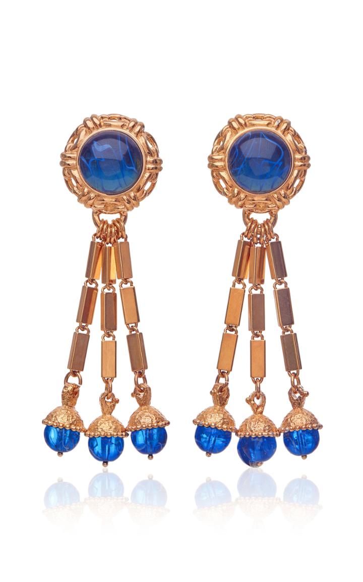 Moda Operandi Markarian Helena 18k Gold Plated Tassel Earrings