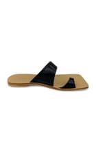 Moda Operandi Low Classic Unbalance Leather Flat Sandals