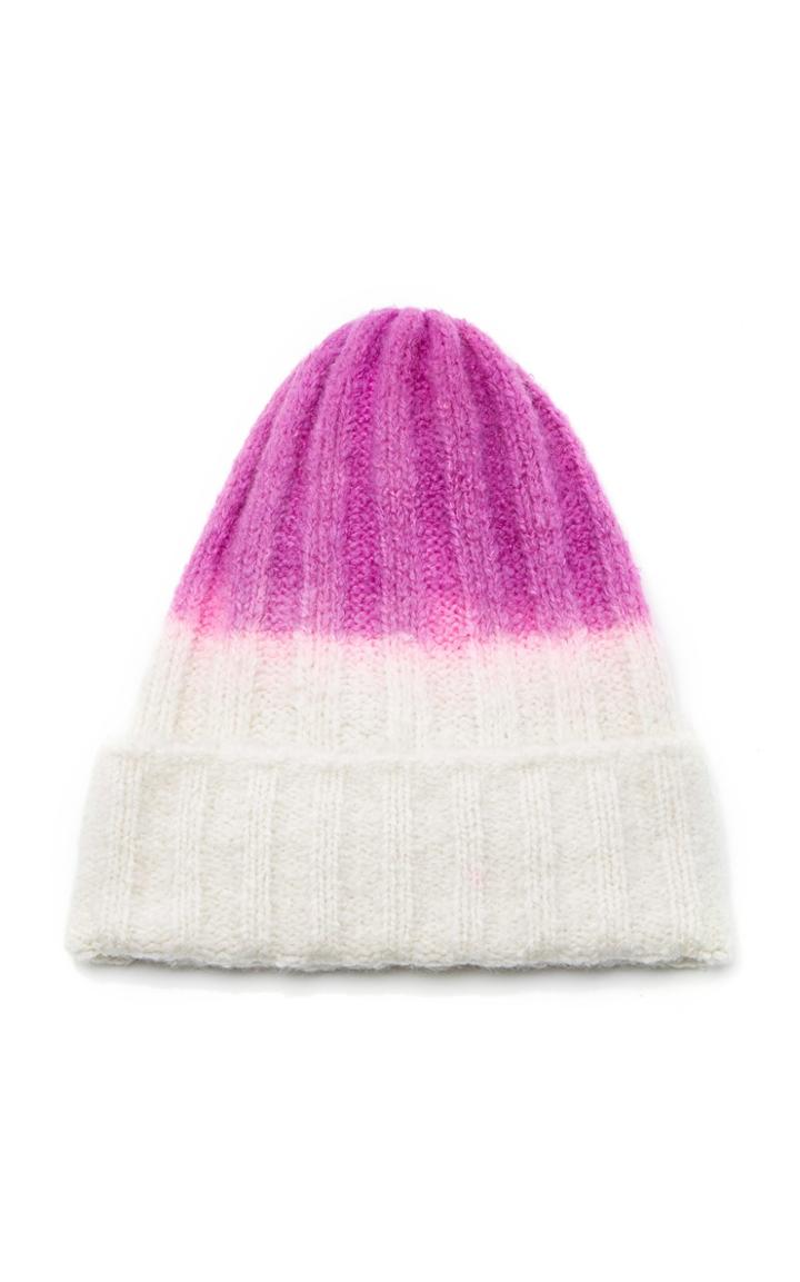 The Elder Statesman M'o Exclusive Iggy Felted Short Bunny Echo Dyed Cap