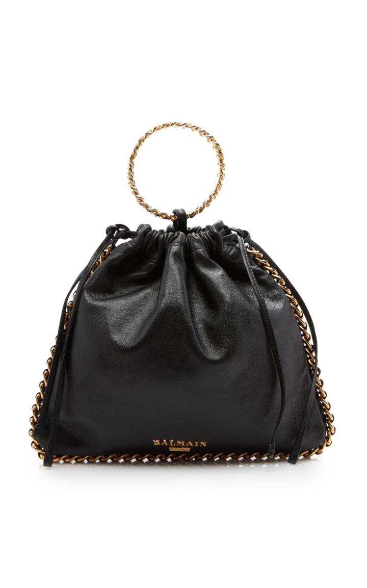 Balmain Leather Bracelet Backpack