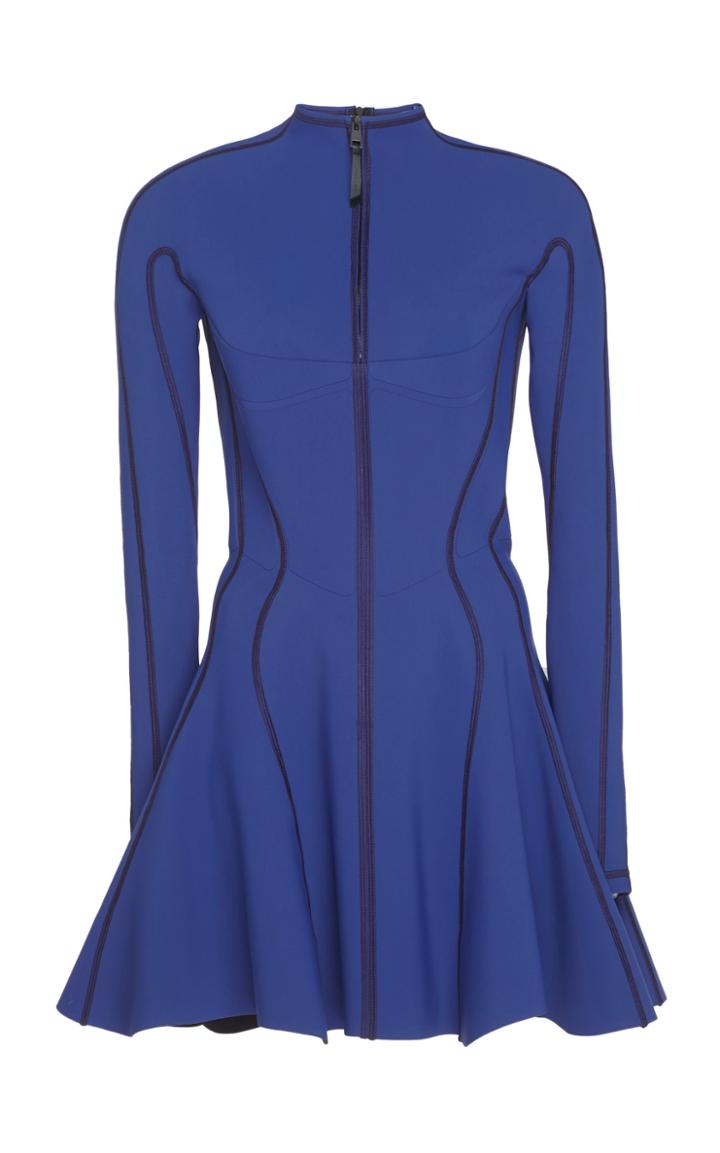Mugler Skater Jersey Mini Dress