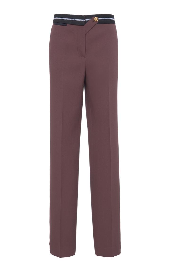 Versace Straight-leg Crepe Pants