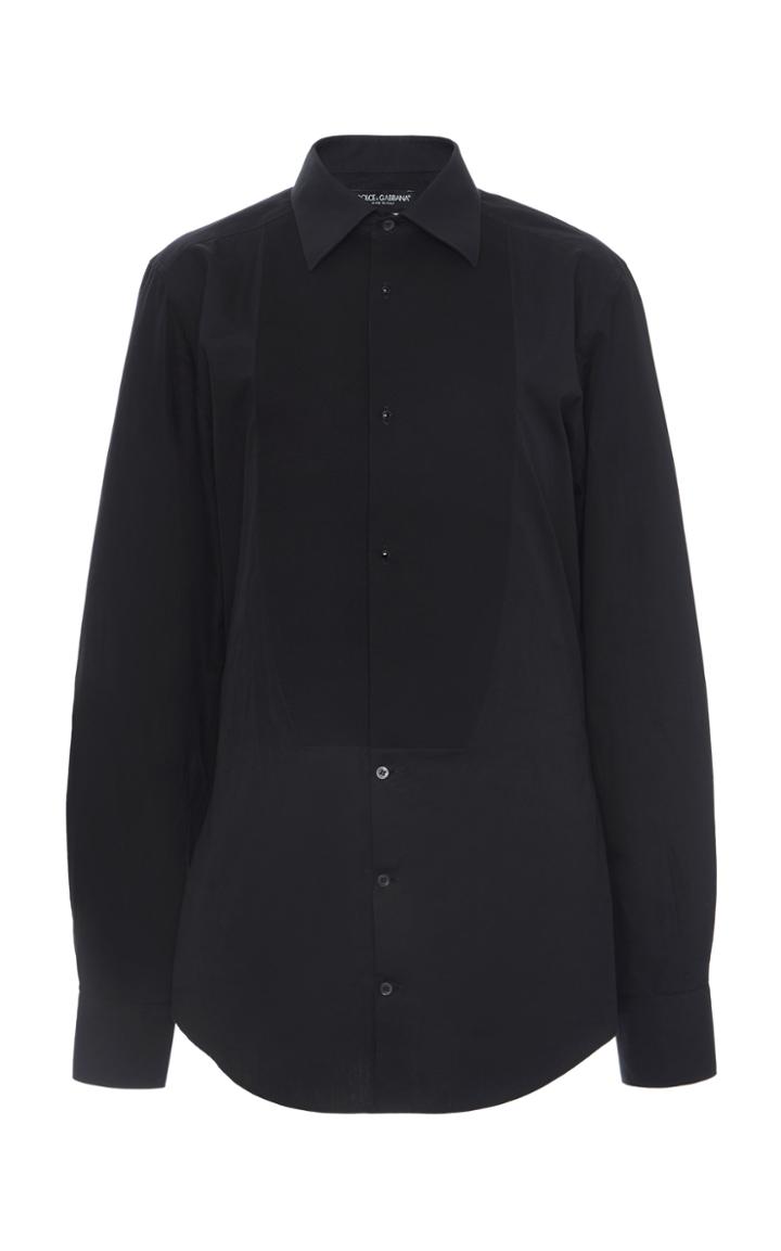 Moda Operandi Dolce & Gabbana Solid Poplin Shirt Size: 36