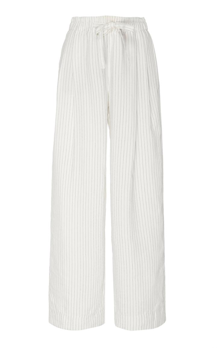 Vince Pencil Stripe Pull On Pant