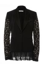 Jonathan Simkhai Fay Lace-detailed Eco-twill Blazer