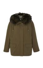 Yves Salomon Paris Lamb Fur-lined Cotton-bachette Parka