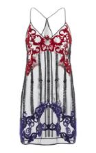 Versace Velvet Embellished Tulle Dress
