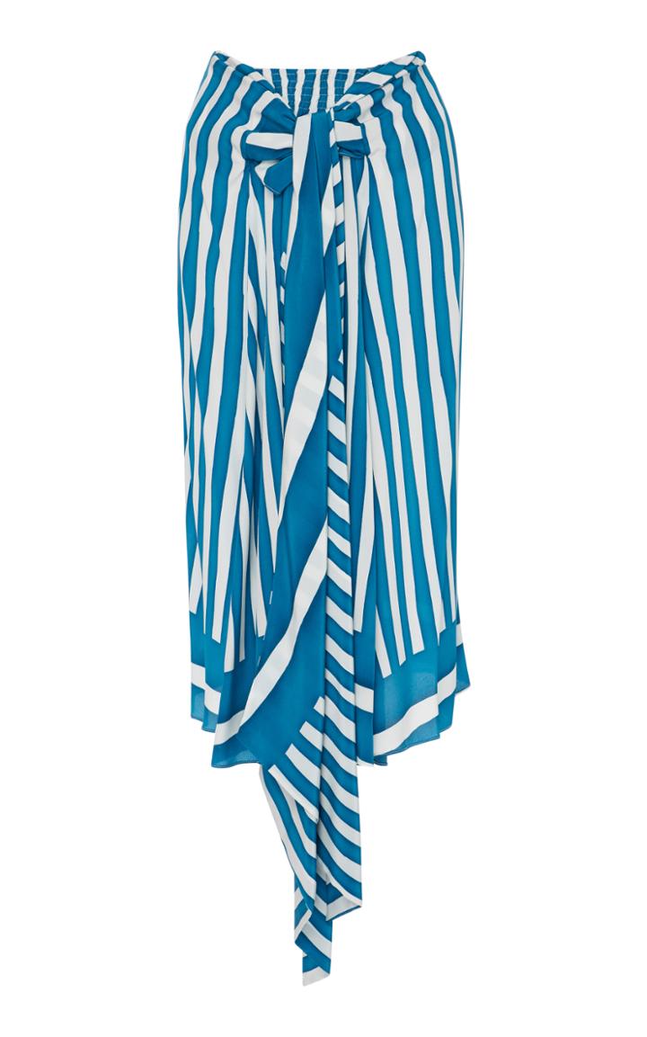 Tome Baja Stripe Bow Front Skirt