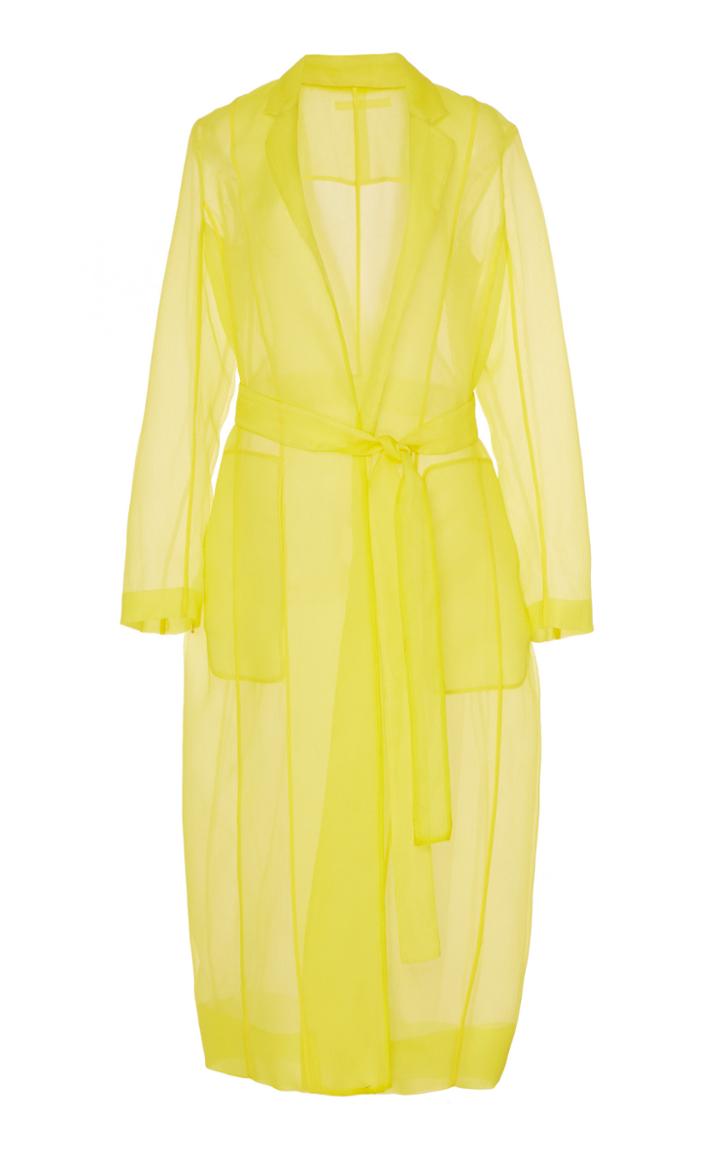 Moda Operandi Jason Wu Collection Crinkled Organza Trench Coat Size: 0