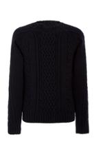 Officine Gnrale Aran Wool Cable-knit Crewneck Sweater Size: S